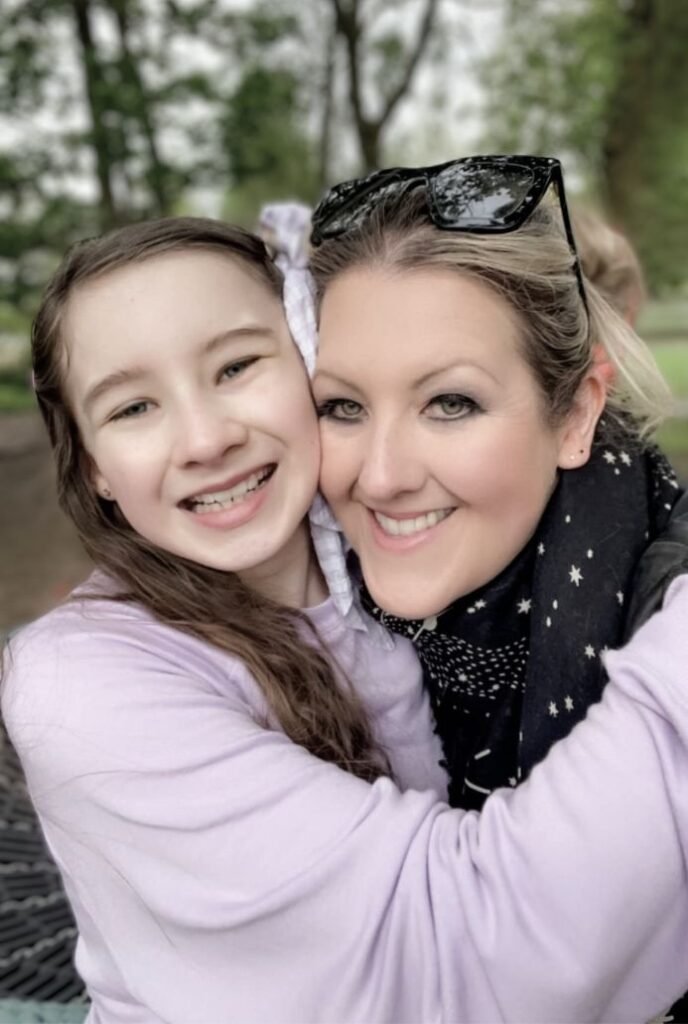 Lucy Mundy with her daughter Grace
