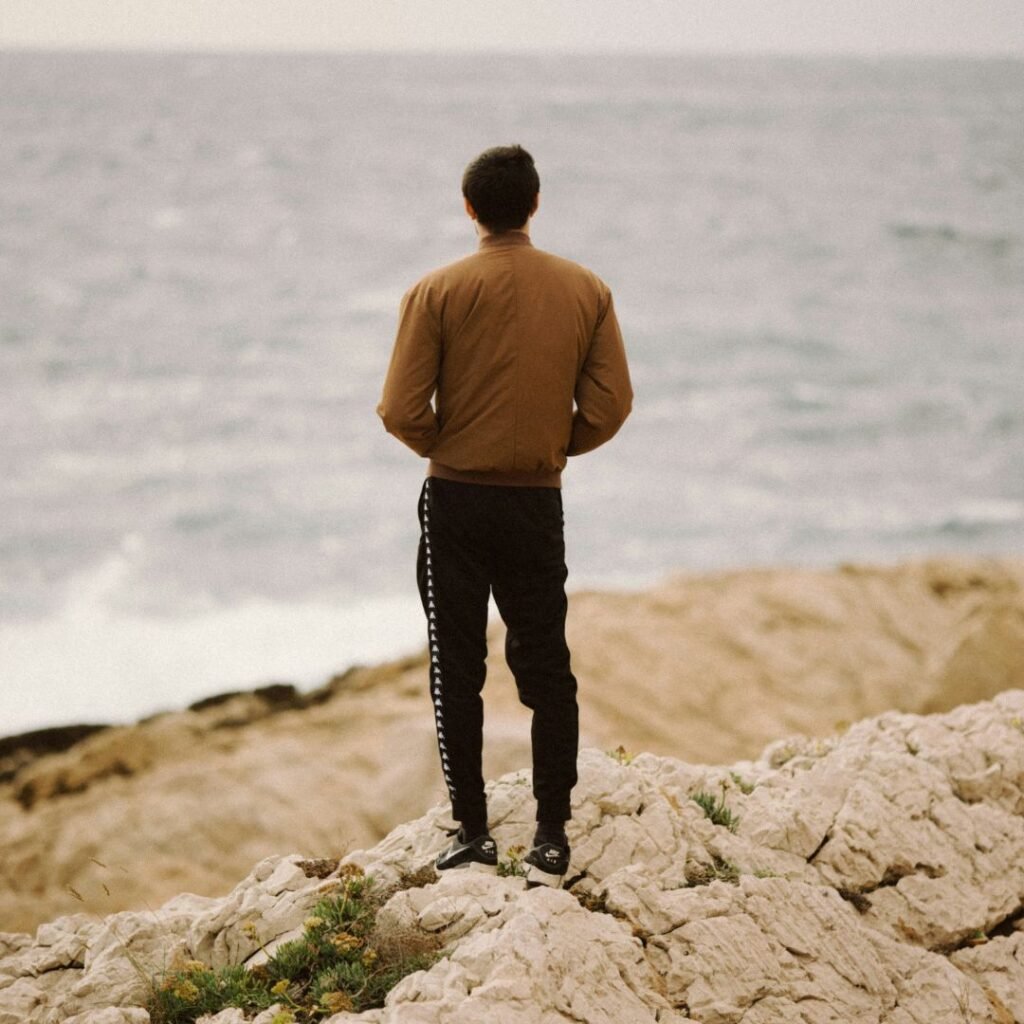 Considering future coaching goals looking out to sea