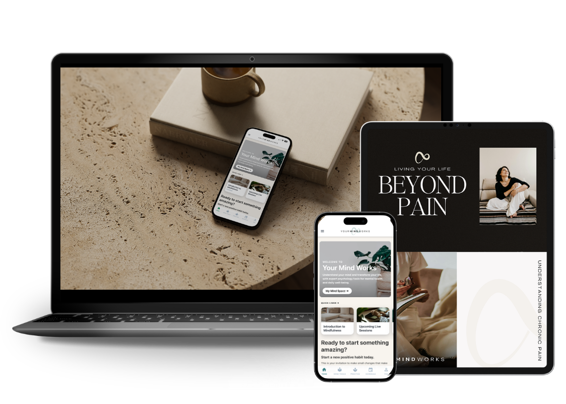 Your Mind Works personal development membership app on mobile